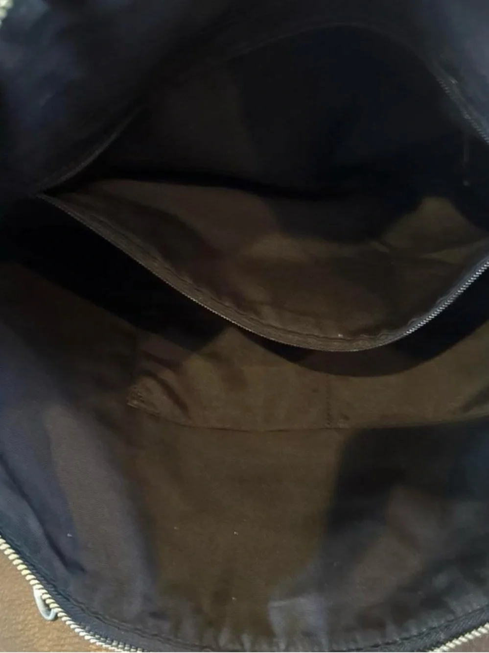 Coach Signature Tote - Charcoal Gray with Black Trim